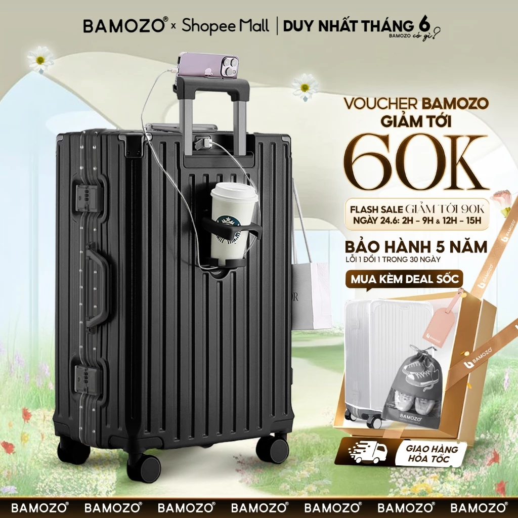 Đánh giá Vali Bamozo Khung Nhôm 9066 – Sang Trọng, Bền Bỉ và Đáng Mua không ?